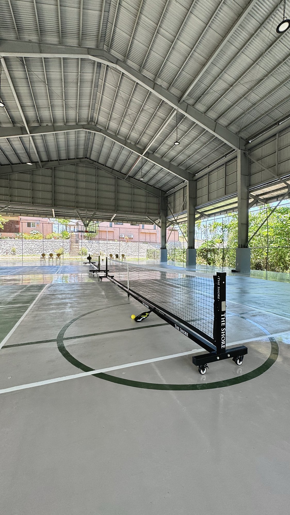 Covered pickleball and multi-sport court